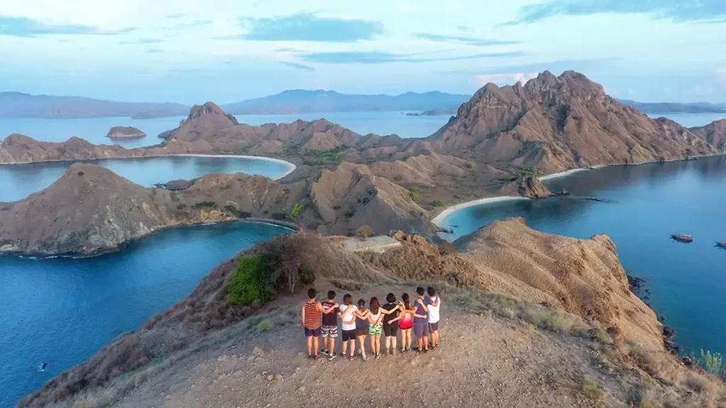 Beautiful view at the peak of Padar Island