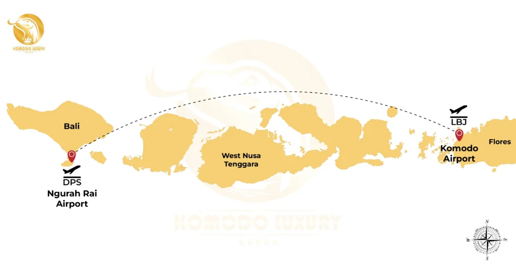 Bali to Komodo MAP - Komodo Luxury