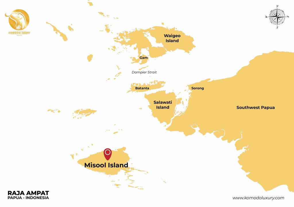 Misool, Raja Ampat Map - Komodo Luxury
