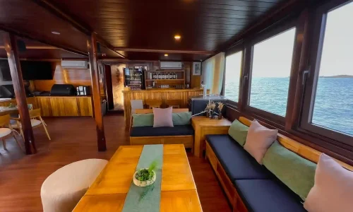 Lounge Area in Neptune Cruise - Komodo Luxury
