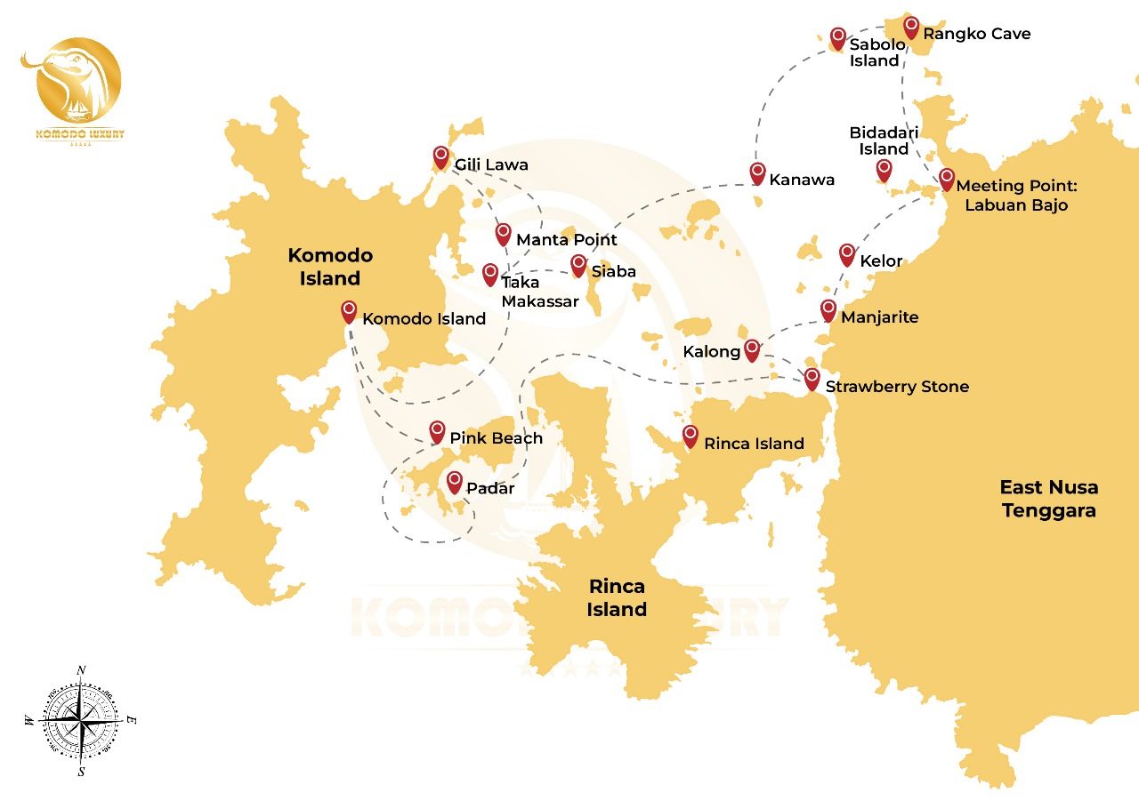 Komodo National Park Maps by Komodo Luxury