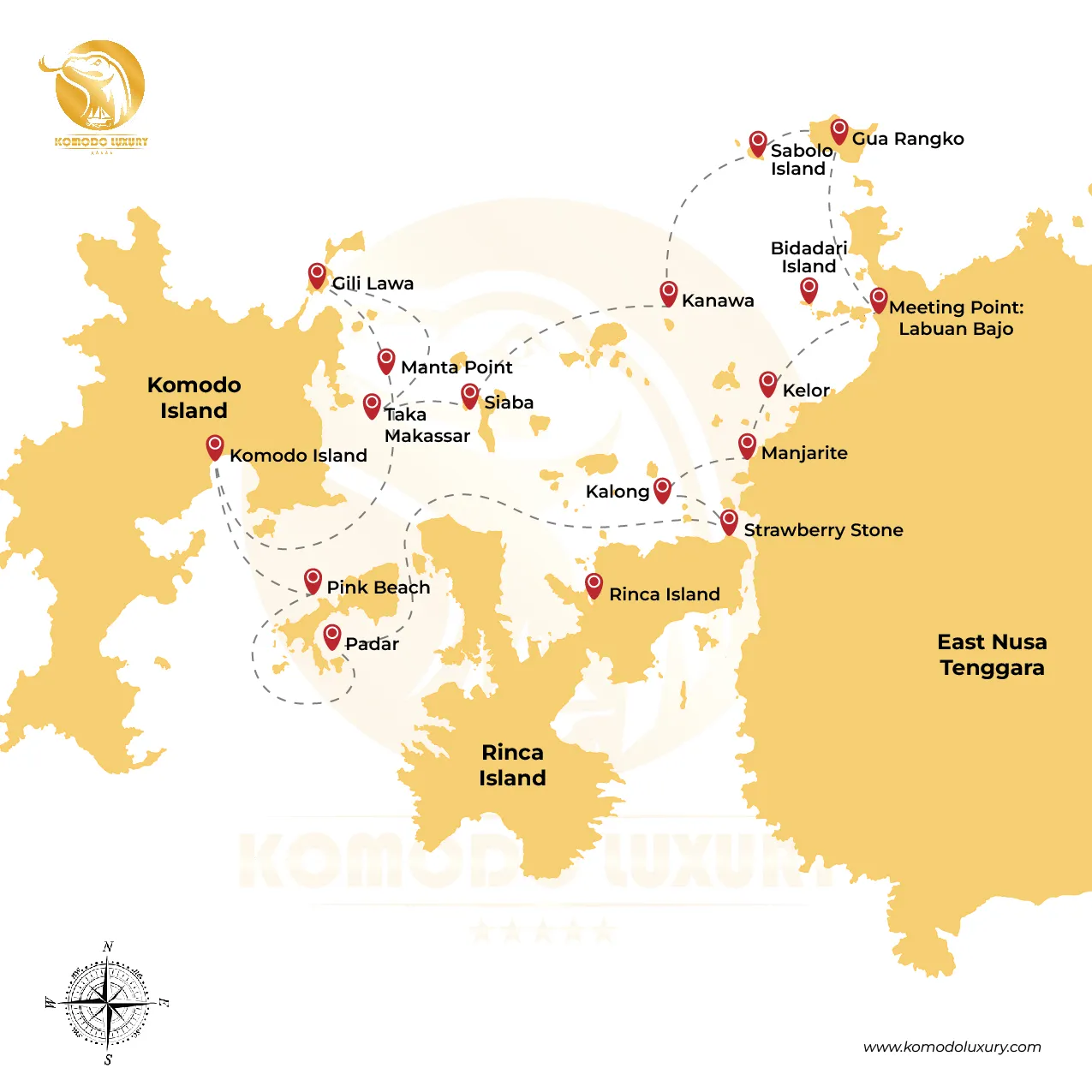 Komodo National Park Maps by Komodo Luxury