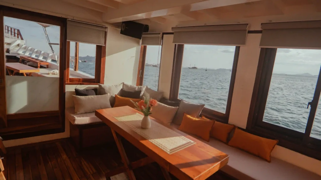 Indoor Dining Area in Sukha Sail - KomodoLuxury