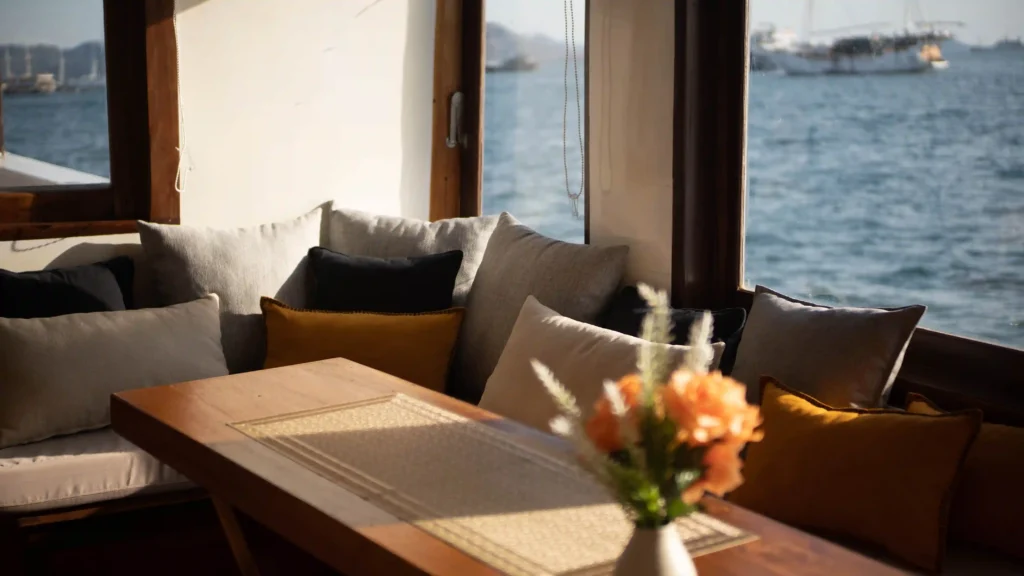 Indoor Dining Area in Sukha Sail - KomodoLuxury