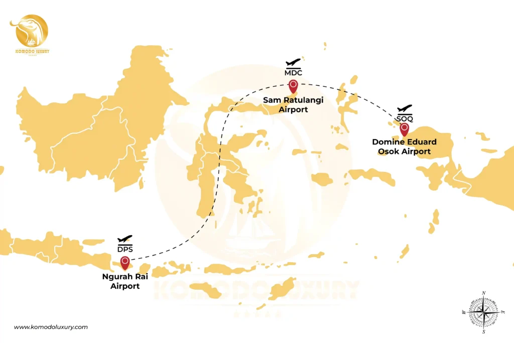 Bali - Manado - Sorong MAP - Komodo Luxury