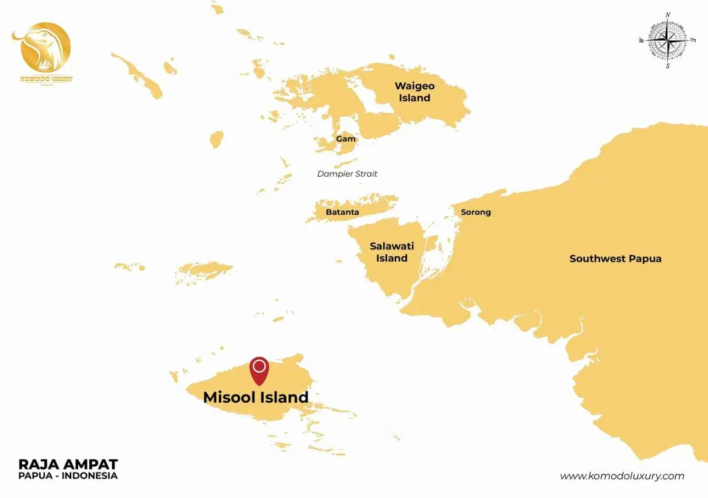 Misool, Raja Ampat Map - Komodo Luxury1