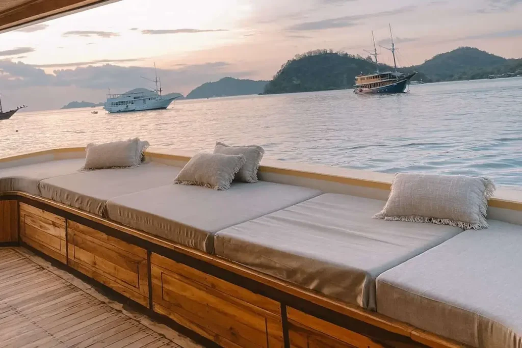 Elbark Cruise Phinisi Outdoor Chill Area - Komodo Luxury