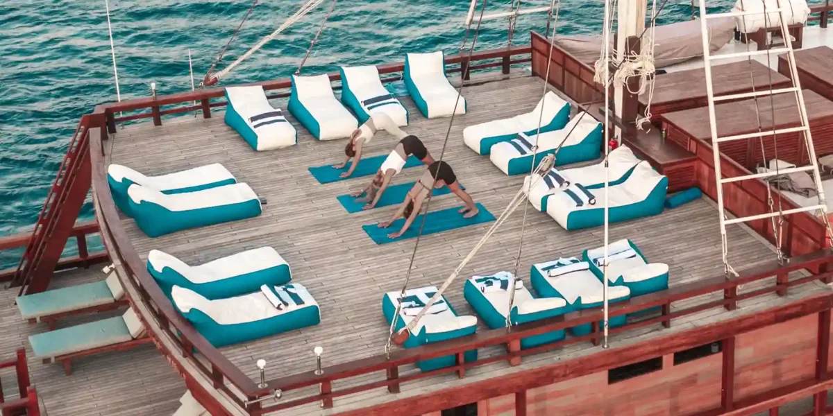 Yoga on Boat with Komodo Luxury in Komodo Island