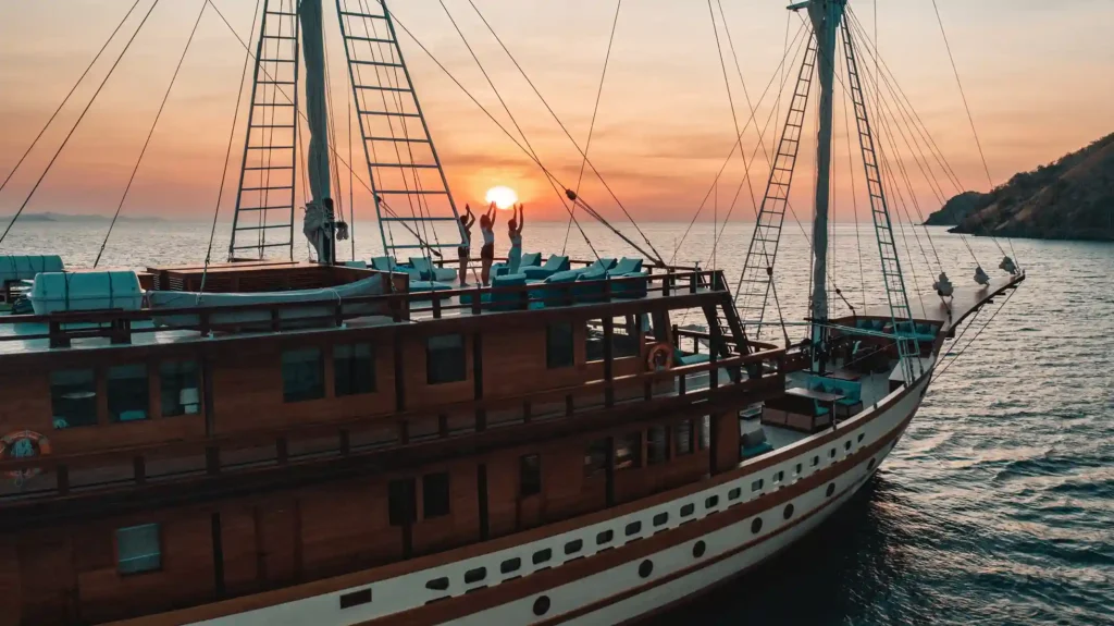 Yoga on Boat with Komodo Luxury in Komodo Island