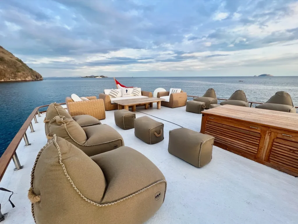 Sundeck in Le Costa Yacht Cruise - Komodo Luxury