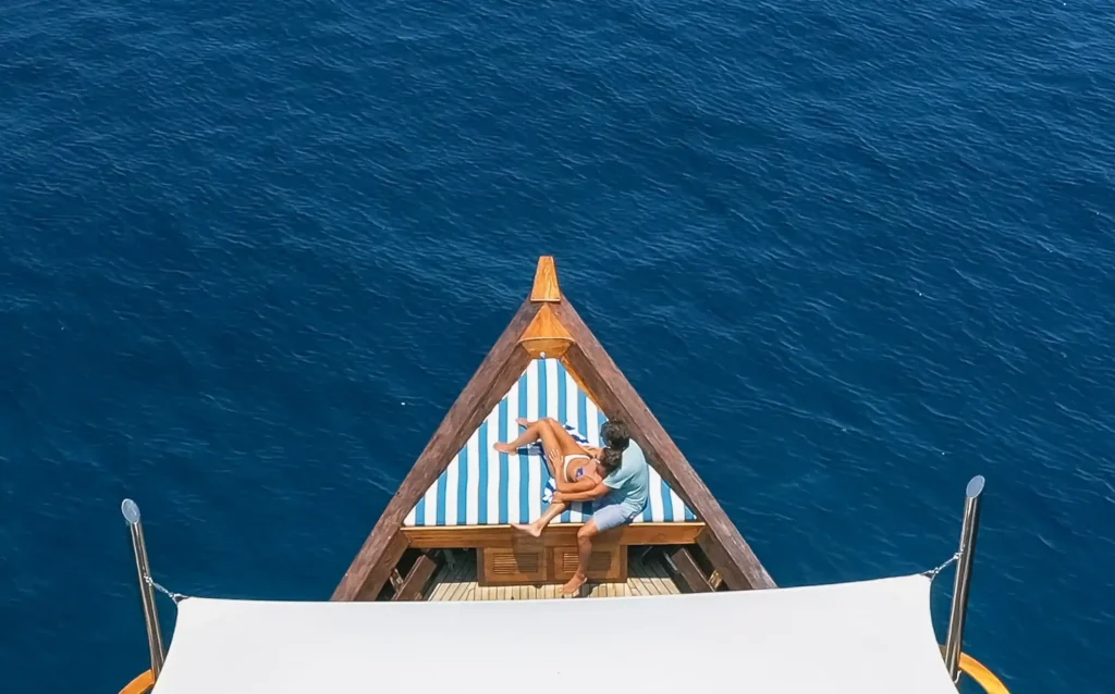 Sundeck Area in Rascal Voyages Yacht Cruise | Komodo Luxury