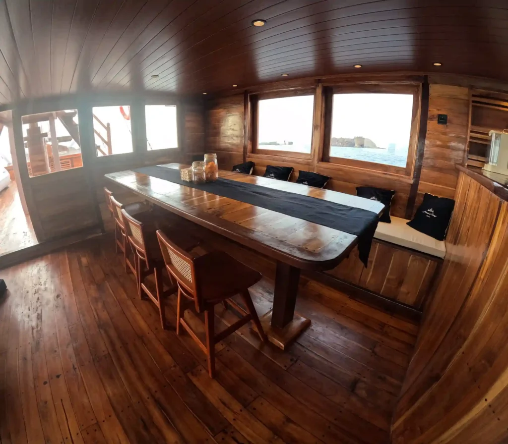 Aimar Always Cruise | Indoor Dining Area | Komodo National Park | Komodo Luxury