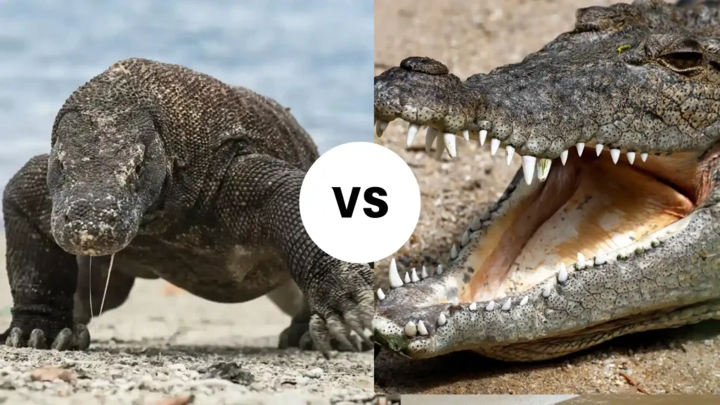 Komodo dragon vs Saltwater Crocodile | Komodo Luxury