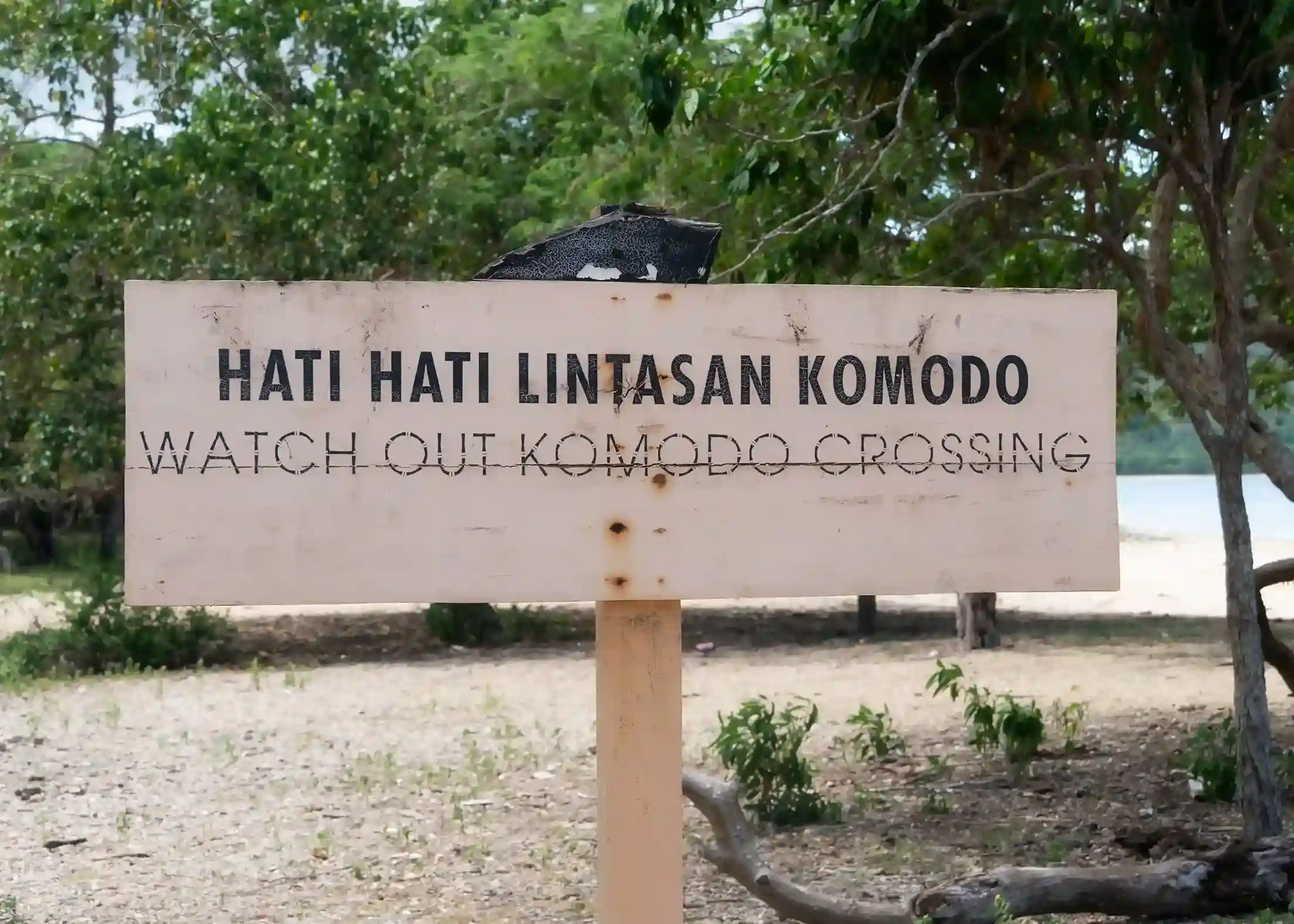 Komodo Island Sign | Komodo National Park | Komodo Luxury