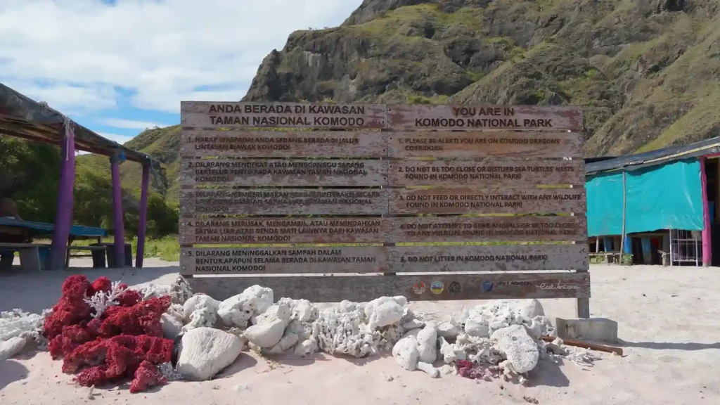 Komodo National Park Sign | Komodo Luxury