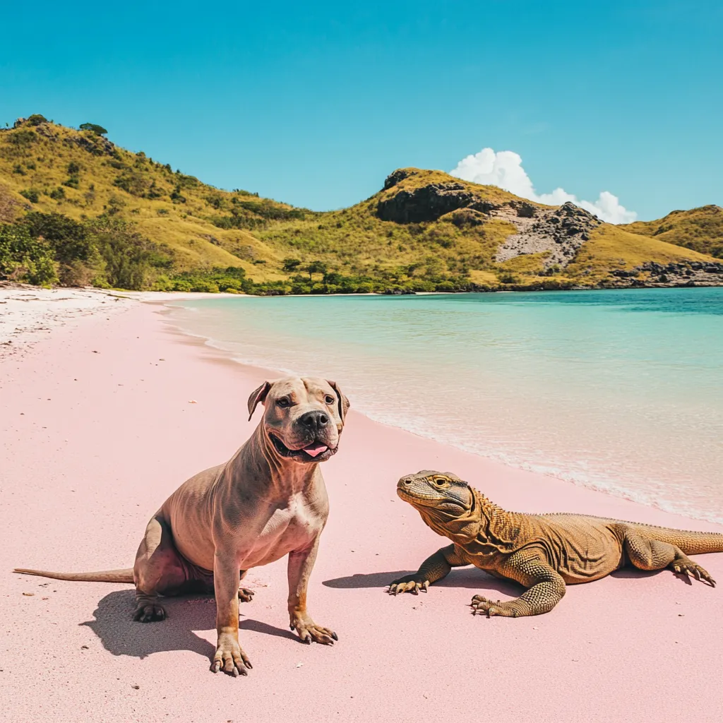 Komodo dragon vs Pitbull Dog Illustration | Komodo Luxury