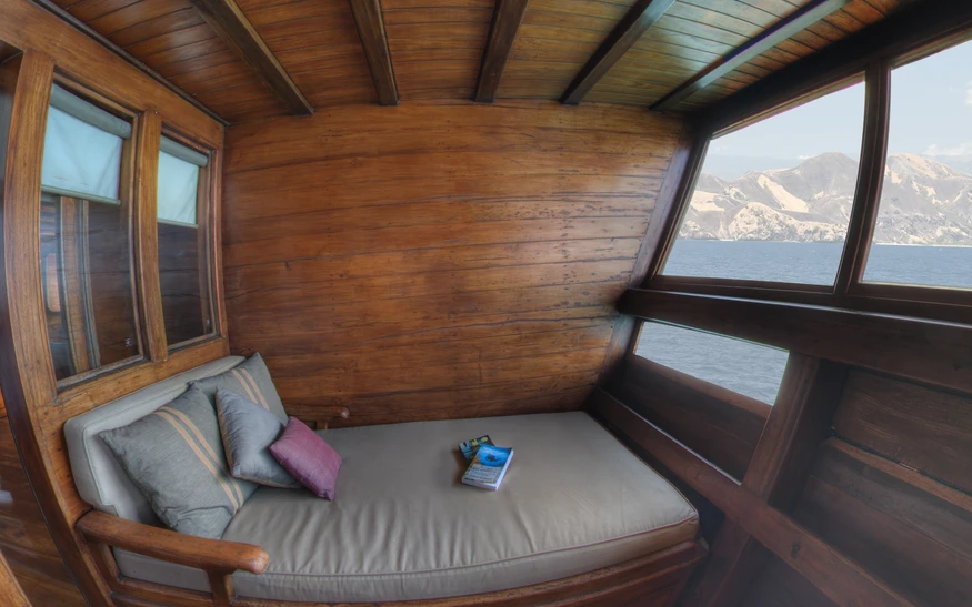 Below deck master cabin 5 balcony