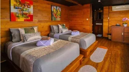 Deluxe Sea View Suite on Neptune One Cruise Voyage Phinisi | Raja Ampat | Komodo Luxury